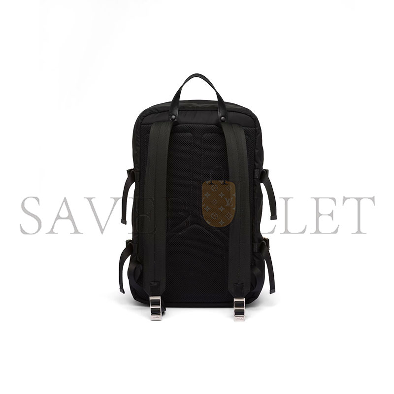 PRADA RE-NYLON AND SAFFIANO LEATHER BACKPACK 2VZ101 (45*26.5*21.5cm)